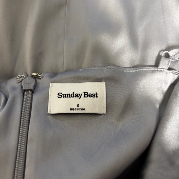 Sunday Best | Women's Satin Slip Dress - Picture 6 of 7